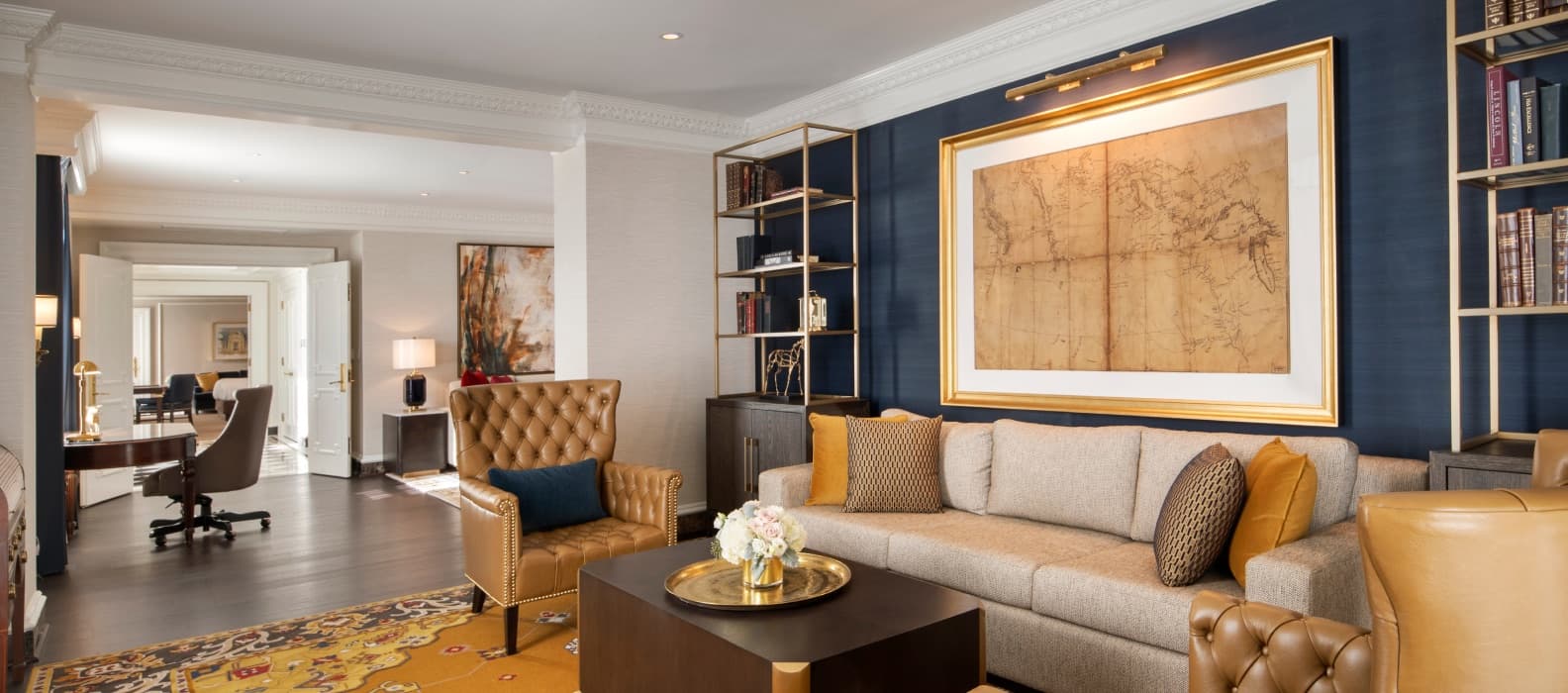 The Thomas Jefferson Presidential Suite living area