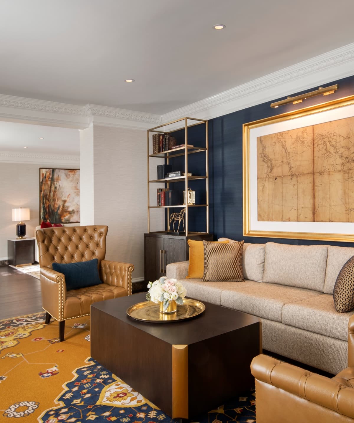 Interior of the Thomas Jefferson Presidential Suite at the Willard InterContinental